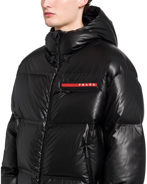 black prada puffer jacket mens|conscious Prada puffer jacket.